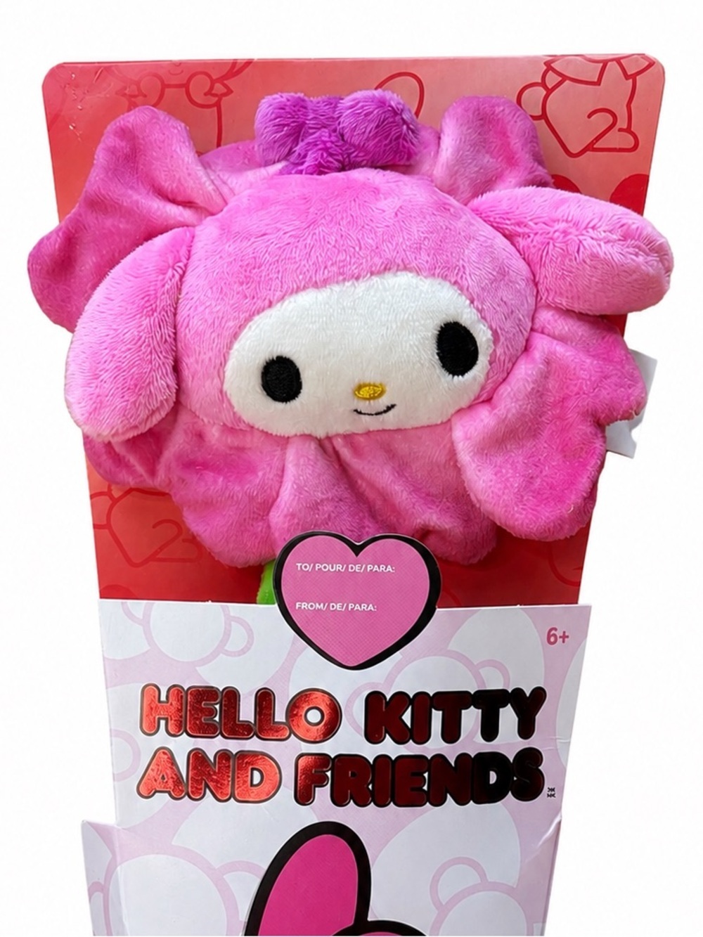 🧸 2/$45 - SANRIO NWT My Melody Flower Bouquet Plush Hello Kitty & Friends Gift